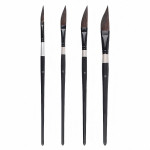 4-osaline t&otilde;mbetraadiga v&auml;rvipintslite komplekt gua&scaron;&scaron;ile, nailonist karvadega, noakujulised akvarellpliiatsid, veemaalipintsel, k&auml;sitsi maalitud kunstijoonistus pintsel