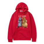 Naljakas Rat Gang kapuutsiga Ratatouille Remy ja Emile graafiline dressipluus Kawaii armsa hiireprindiga kapuutsiga meestele ja naistele &uuml;lisuur pullover S