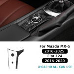 Mazda MX-5 MX5 Miata Roadster ND ND2 MK4 2015-2025/Fiat 124 2016-2020 jaoks Ehtne pehme s&uuml;sinikkiust auto k&auml;igukangi nupu kleebis