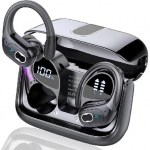 Traadita k&otilde;rvaklapid Bluetooth 5.4 K&otilde;rvaklapid Sport, Stereo S&uuml;gav Bass, ENC M&uuml;ra Summutav Mikrofon, IPX7 Veekindel K&otilde;rvaklapp Treeninguks/Jooksmiseks must