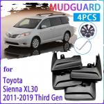 Auto porilapid Toyota Sienna XL30 2011~ 2012 2013 2014 2015 2016 Poritiivad Pritsmekaitsed Poritiivad Poriklapid Auto Fit Facelift Molde