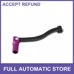 Folding Motorcycle Gear Shift Lever for Kayo T6 Black Lever Purple Head 1 pc