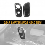 Carbon Fiber Console Gear Shifter knob Head Trim Cover for Ford F150 2009-2014