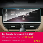Porsche Cayenne 2018- Autole GPS-navigatsiooni kile LCD-ekraani karastatud klaasist kaitsekile Kriimustusvastane kile Tarvikud 1 PCS