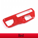 For Toyota GR Supra MK5 A90 - ABS Carbon Fiber/Red Car Central Gear Frame Cover Trim Sticker car accessories interior punane
