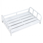 K&otilde;rgendatud koeravoodi Multifunktsionaalne lemmikloomam&ouml;&ouml;bel Siseruumides libisemiskindlad jalad Siinidega Tugev Lemmikloomakingitused Tarvikud V&auml;ljas siseruumides valge