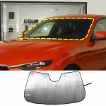 For Maserati Levante Ghibli Quattroporte 2016- Car forward Windshield Sunshade Car Solar Protection pad Car Accessories For Ghibli 17-23