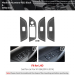 BMW X1 E84 2010-2014 jaoks Valmistatud Alcantara materjalist Auto Salongi Akna T&otilde;stuki Nupu Paneeli Kaunistus 4tk Kleebis Tuuningtarvikud White LHD