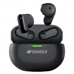 SANSUI W97 Traadita Bluetooth M&uuml;ra Automaatne Taasesitus Kiire Kompaktne ja T&auml;iuslik ja M&auml;ngupeakomplektid, 5.4 T&uuml;histamine, Sidumine, IPX4, &Uuml;lipikk must