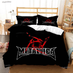 Casal Heavy Metal Band Aastaringsed Tekikatted Tekid Voodipesukomplektid Pehme Tekikate Ja Padjap&uuml;&uuml;rid &Uuml;he-/Kahekohaline/Queen/King US Queen(228*228cm)3pcs