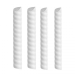 40cm Puukoore Kaitsja Spiraalne Painduv Puut&uuml;ve Kaitsja Plastiktoru &Uuml;mbrised Puukaitse Aia Viljapuu Kaitse 4pcs Small