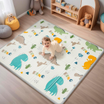 Kokkupandav beebi m&auml;ngumatt, PIGLOG 1,5 cm paksune veekindel m&auml;ngumatt beebidele ja v&auml;ikelastele, ohutu vahtmatt k&otilde;huli m&auml;ngimiseks 127x127x1 CM