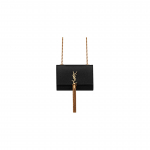 Saint Laurent Ysl Kate Airpods Tutt Klappkate Snap-kinnitusega Teraline Nahk &Otilde;lakott Crossbody K&otilde;rvaklapi Kott Naiste kotid Must 712449-BOW07-1000 Box(Basic Set+Box)