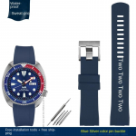 Kaarjas suu Rihm SEIKO PROSPEXile cola-r&otilde;ngaga SRPA21J1 SRPE99K1 SRP777J SRPC91J1/25J1 Kumer kummist k&auml;ev&otilde;ru Meeste k&auml;ev&otilde;ru 22mm 22mm