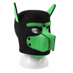 Unisex seksikad meeste kost&uuml;&uuml;mid naistele Lateks avatud suu auguga koera peakatted kogu n&auml;oga Feti&scaron; Mask Kapuuts Halloweeni kutsikate m&auml;ngupeoks