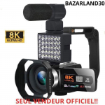 Digitaalne videokaamera - BAZARLAND30 - 8K HDR - &Ouml;&ouml;n&auml;gemine - WIFI veebikaamera - 48 MP