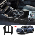 For FOR TOYOTA RAV4 RAV 4 2026 2027 GR sport Silicone gear shift panel with pocket storage waterproof and anti-collision pad Right hand drive black