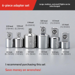 K&auml;igukangiga padrunv&otilde;ti Pistikupesa Muundur H&uuml;lss Pea Adapter 6 tk Komplekt 1/2 Suur Ajam 3/8 Ajami 1/4 V&auml;ikese Ajami Pistikupesa Adapter 1 set