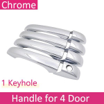 Kroomitud nutika uksek&auml;epideme kate Chrysler Town And Country Voyager 2008-2016 jaoks Auto v&auml;limised kaitseaksessuaarid Stiilne kleebis 4Handle 1 Keyhole