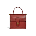 Coach Willis 18 Nahast &Uuml;lemise K&auml;epideme ja &Otilde;larihmaga Crossbody Kott V&auml;ikesed Naiste Kotid Messing Punane-Liiv 5789-B4SAR Basic Set (Bag+Dust Bag)