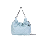 Tory Burch Fleming Logo V&otilde;lu Teemantmust Napa Nahast Mini &Otilde;lakott Naiste k&auml;ekotid Hele-Sinine 162451-400 Basic Set (Bag+Dust Bag)