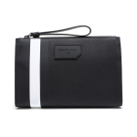 Bally must-valge triibuline kaasaskantav &auml;ri-commuter PVC k&auml;ekott Meeste kotid SKID-OF-00 Basic Set (Bag+Dust Bag)