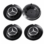 4 tk 147 mm C-1028 17028 Auto velje keskmise katte embleem logo Mercedes Benz AMG G350 G500 G63 S680 GLS600 tarvikutele matt must v&auml;rv