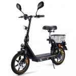 Twofish M5 ELITE-EEC T&auml;iskasvanute Elektriroller 500W Mootor 48V 13AH Aku 14-tollised Vastupidavad Rehvid K&otilde;rge J&otilde;udlusega Maastikus&otilde;it E-roller must