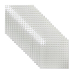 20 tk 16x16 klotsialusplaat &Uuml;hilduv peamiste s m&auml;ngudega Laste loovusm&auml;nguasja lisad 20pcs16x16 valge