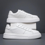 S&uuml;gise Uued Kingad Meestele Ehtne Nahk Vabaaja Kingad Valged Madalad Rula Kingad Noorte T&auml;navamood Paeladega Tennised 38 valge