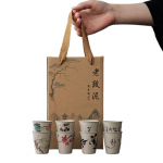 INS uus t&ouml;&ouml;tlemata keraamika teetass Hiina stiilis k&otilde;rge v&auml;&auml;rtusega teetass peen iidse stiili teetassid isikup&auml;rastatud kaheksa kinkekarbi komplekt 45ml