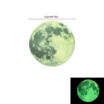Helendav Kuu Seinakleebis 3D Helendav Eemaldatav Kleebis Kodu Kaunistamiseks Laste Beebitoa DIY Kosmose Planeedi Kleebised gray