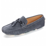 Tupsudega Mokassiinid Meeste Vabaajajalatsid Suede Nahast Mokassiinid Mehele Mokassiinid Slip-on Korterid 2025 S&otilde;idujalatsid Meestele mocasines hombre 38