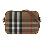 Burberry Vintage Check L&otilde;uend Nahkse Viimistlusega Kaamera Crossbody Kott Kuldse Riistvaraga Igap&auml;evaseks Kasutamiseks Basic Set (Bag+Dust Bag) black
