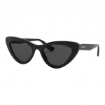 Miu Miu Mood Must Kassikujulised P&auml;ikeseprillid Naiste P&auml;ikeseprillid MU01VS1AB5S0 Basic Packaging-Eyeglass Case+Box,55,Black