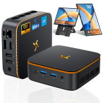 Huidun H50 Mini PC AMD Ryzen 3300U 16GB 512GB SSD Windows 11Pro MINI Arvuti HDMI 8+256 Portable Monitors must