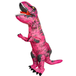 Laste Naljakas Dinosaurus Maskott Kost&uuml;&uuml;m - Tyrannosaurus Rex Halloweeni Esituse Rekvisiidid Adult 155-190cm pink