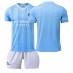 2324 Manchester City kodune jalgpallivorm 17 De Braunet 9 Harland 10 Glalish Sinine S&otilde;na Esimene V&auml;ljaanne Sokkidega 20#