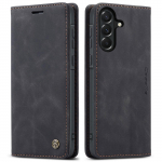 CaseMe Luksuslik Retro Magnetiline Klapp PU Nahast Telefoni&uuml;mbris Samsung Galaxy A37 jaoks Rahakott Kate Telefoni Coque Samsung Galaxy A57 jaoks Galaxy A37 must