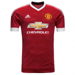 Adidas Adizero Manchester United 2015/16 Hooaeg Kodus V-kaelus Hingav L&uuml;hikeste Varrukatega Jalgpallis&auml;rk M&auml;ngija Versioon Unisex topid AC1415 S