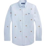 Polo Ralph Lauren Logo Tikitud Oxford Pikkade Varrukate S&auml;rk Klassikaline V&auml;ljaanne Meeste s&auml;rgid MNPOWOV16821810-999 S