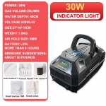 AC DC Vee Hapnikupump Eriti suur hapnikukogus Hapnikupump Laetav Kahekordne kasutus Kalakasvatus Hapnikumasin 30w - Indicator Light