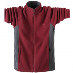 Stand Collar Jacket Meeste suur kevad- ja s&uuml;giskardiganjakk noortele, keskealistele ja eakatele Kahepoolne Polar fliisist fliisjakk M