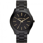 Michael Kors MK3221 Slim Runway Musta sihverplaadiga naiste k&auml;ekell 42mm must