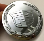 4 tk 83 mm h&otilde;bedane ABS-auto rattakeskuse kate kate embleem sobib Cadillac Escalade terasest rattakatte OEM 9595891