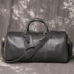 Meeste ehtsast nahast kaasaskantav spordikott, veisenahast &otilde;la- v&otilde;i crossbody Duffel-kott, &auml;rireisikott kingadeosaga gray