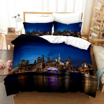 New Yorgi &ouml;&ouml;vaatega voodipesukomplekt Queen-suurusega voodipesukomplekt / tekikott Padjap&uuml;&uuml;ri komplekt Pehme kodutekstiilist voodipesu US Twin(172x218cm)