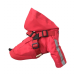 Peegeldav koerte vihmamantel rakmetega v&auml;ikestele koertele Corgi Shiba Inu kutsika veekindlad riided Lemmiklooma vihmamantel l&auml;bilaskmatu perro (Red,XS（old）) punane