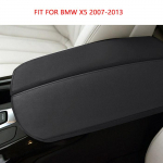 Nahast K&auml;etoe Kate BMW X5 E70 2007 2008 - 2013 Jaoks F15 2014 2015 - 2018 Autode Stiil Keskkonsooli Kate K&auml;etoe Kate Liist Black 07-13