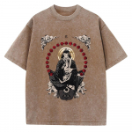 Anime Jujutsu T-s&auml;rk Vintage Pesitud Geto Suguru T-s&auml;rgid Meeste Retro Streetwear L&uuml;hikeste Varrukatega Manga &Uuml;le suuruse Happelised Topid S mitmev&auml;rviline